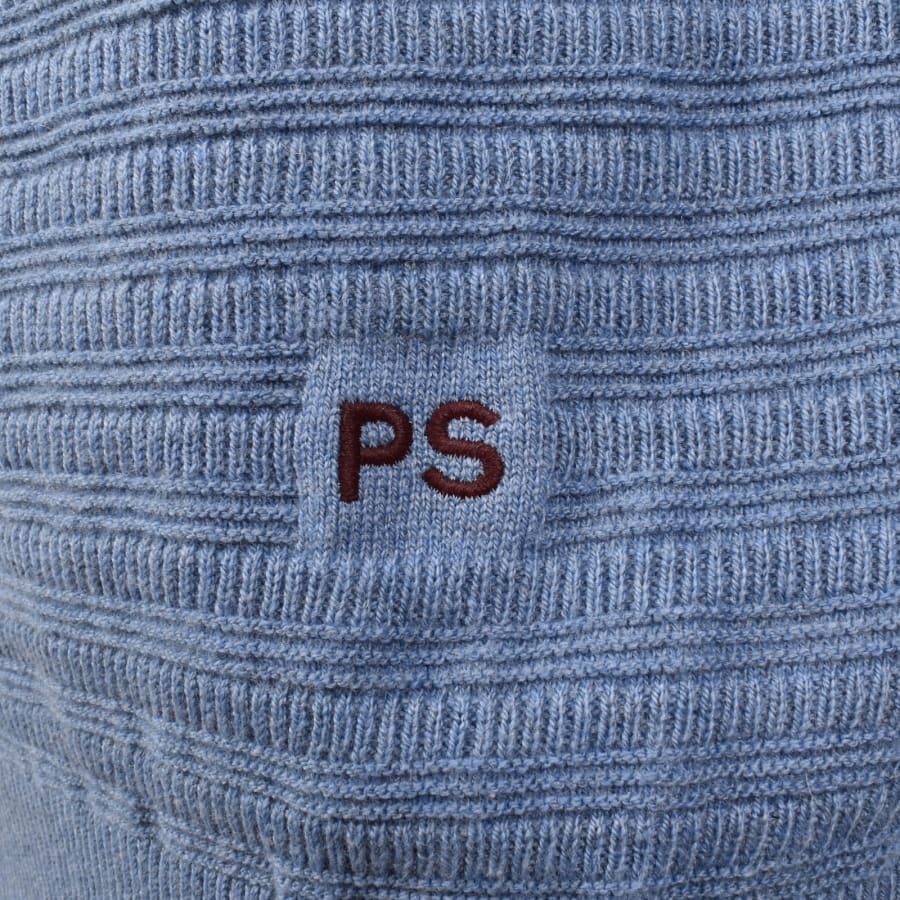 Image number 3 for Paul Smith Knit Polo T Shirt Blue