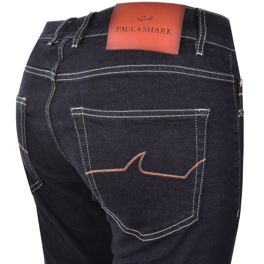 Image number 4 for Paul And Shark Red Rivet Jeans Blue