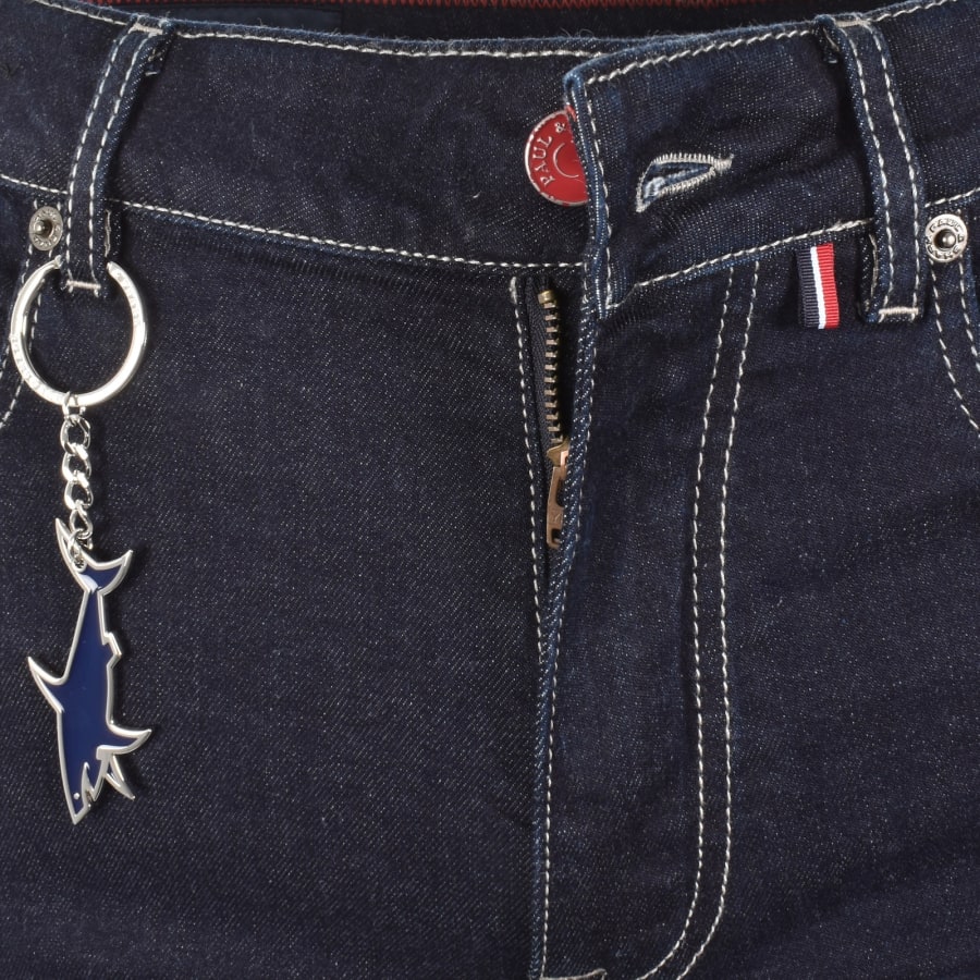 Image number 5 for Paul And Shark Red Rivet Jeans Blue