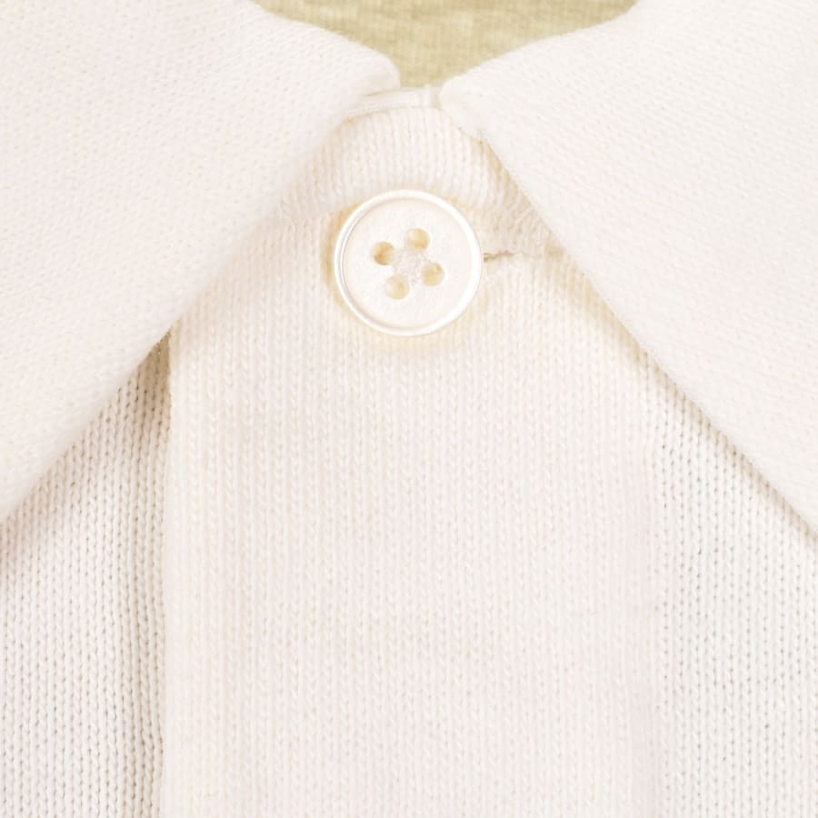 Image number 4 for Paul Smith Long Sleeved Polo T Shirt Off White