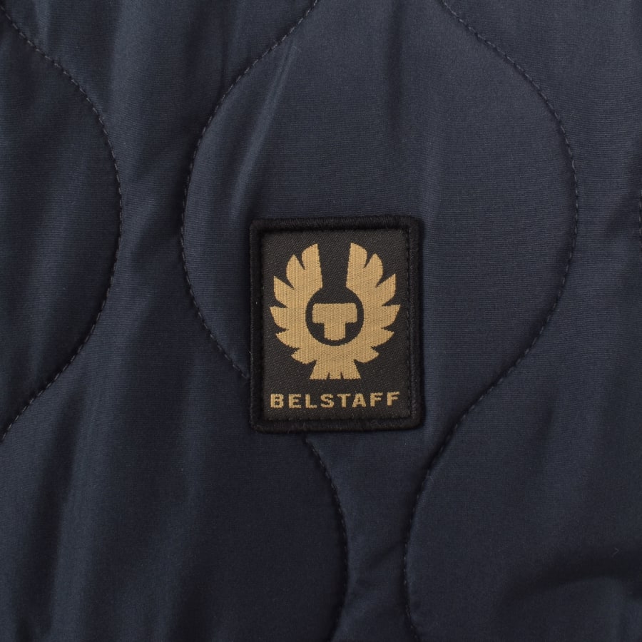 Image number 3 for Belstaff Base Gilet Dark Ink Navy