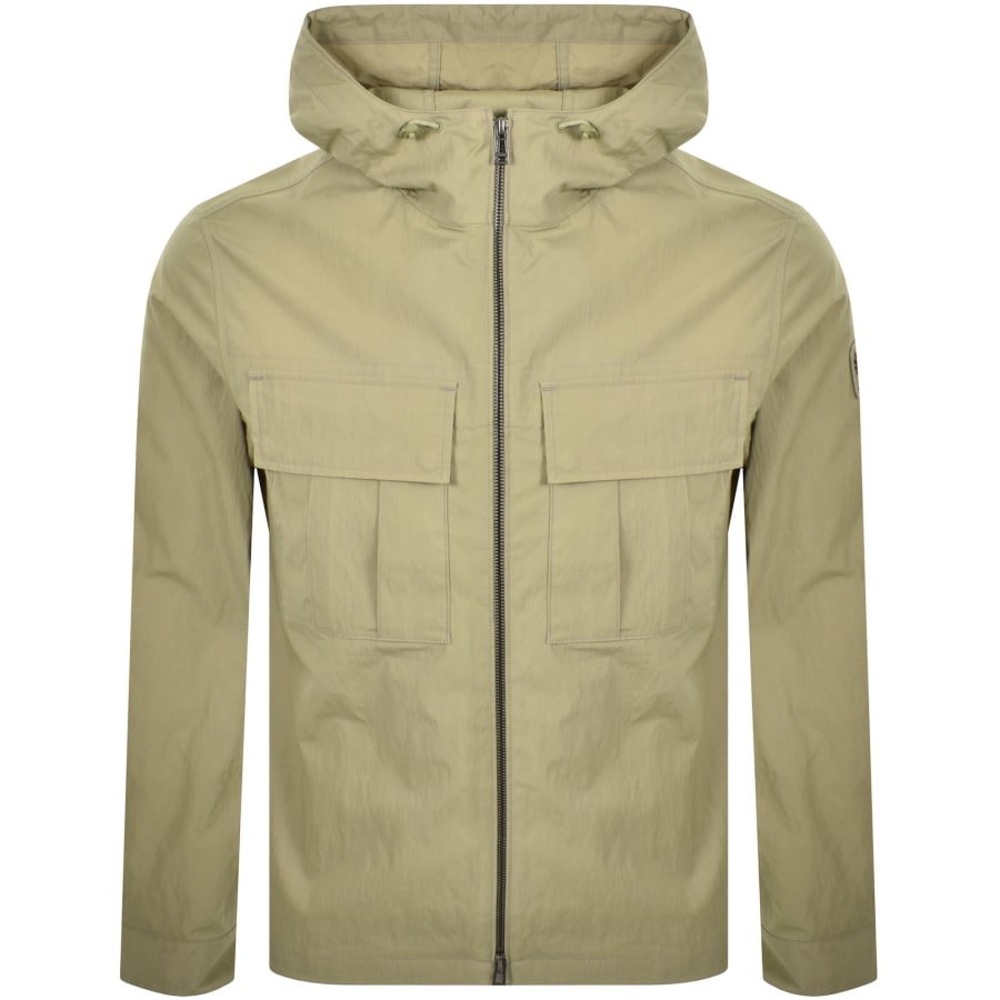 Image number 2 for Belstaff Container Overshirt Fatigue Green
