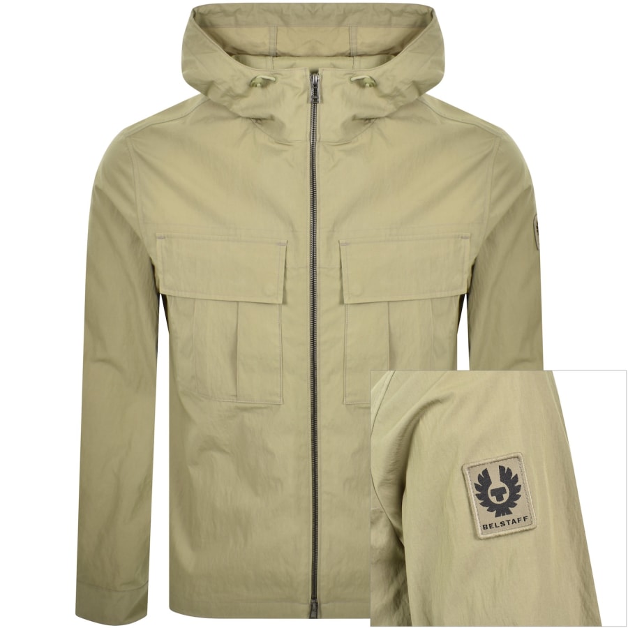Image number 1 for Belstaff Container Overshirt Fatigue Green
