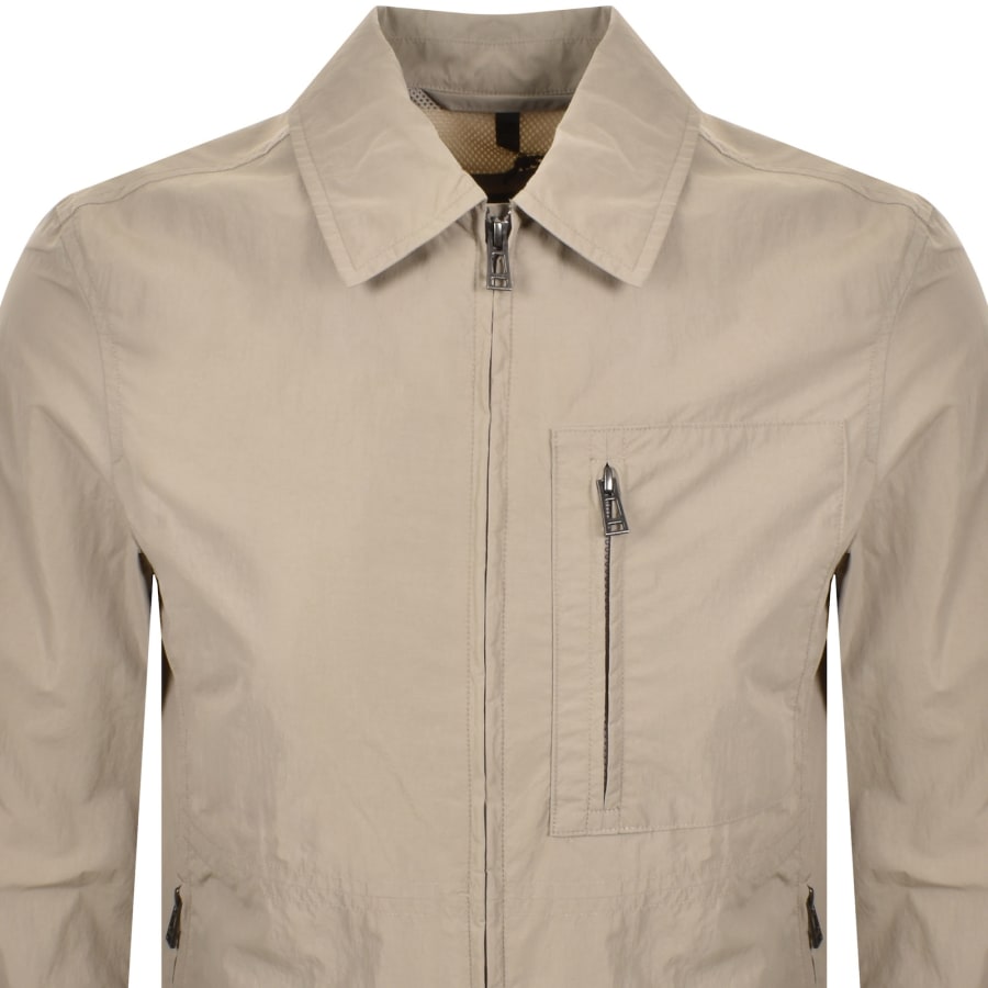 Image number 3 for Belstaff Grid Overshirt Dark Sand