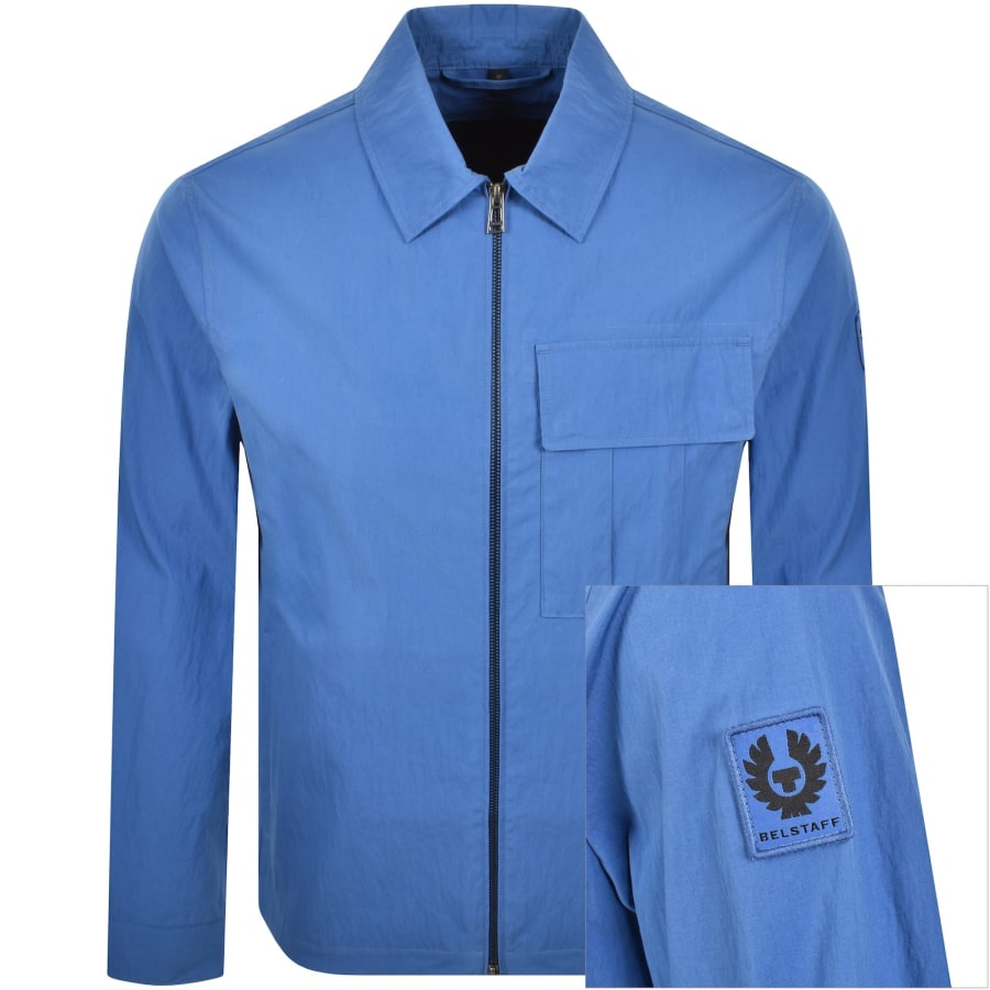 Image number 1 for Belstaff Cargo Overshirt Marine Blue