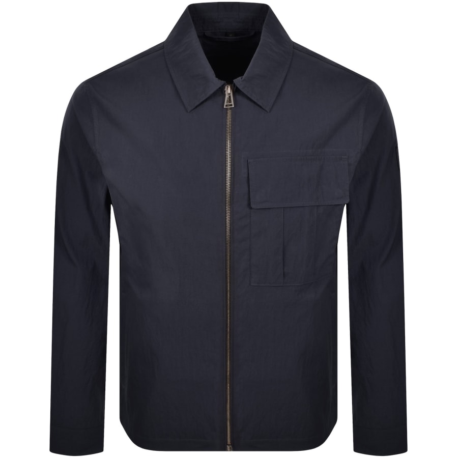 Image number 2 for Belstaff Cargo Overshirt Dark Ink Navy