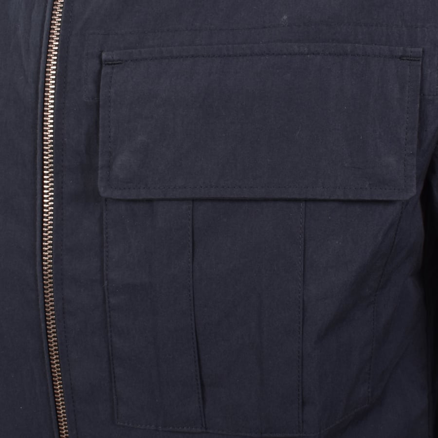 Image number 5 for Belstaff Cargo Overshirt Dark Ink Navy