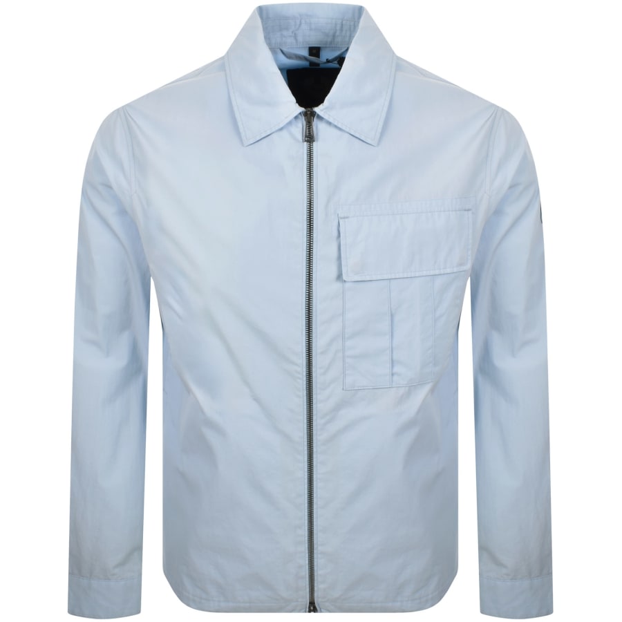 Image number 2 for Belstaff Cargo Overshirt Sky Blue