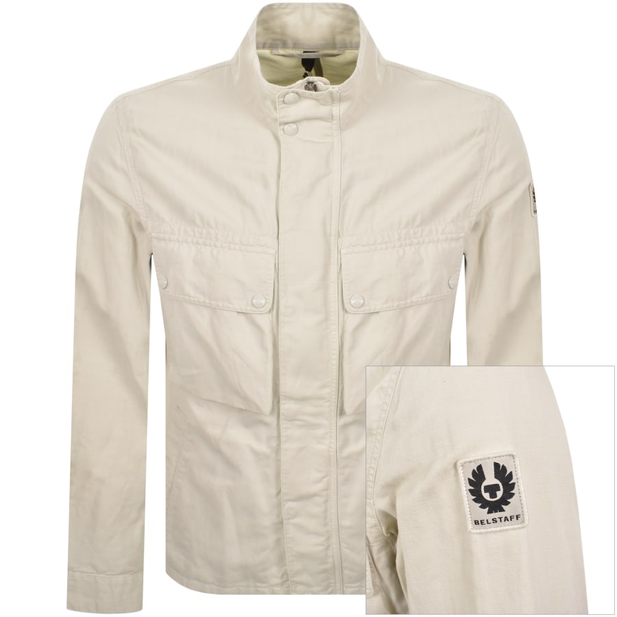 Image number 1 for Belstaff Hayfield Jacket Silver Birch