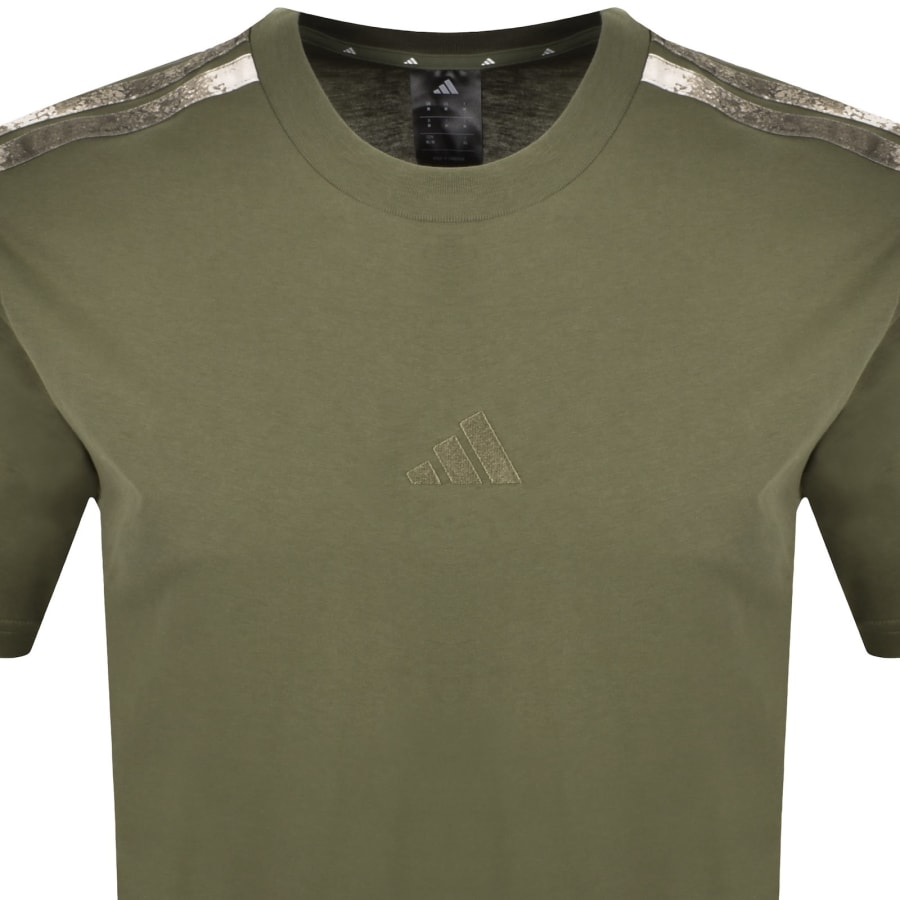 Image number 2 for adidas Sportswear Logo T Shirt Olive Green