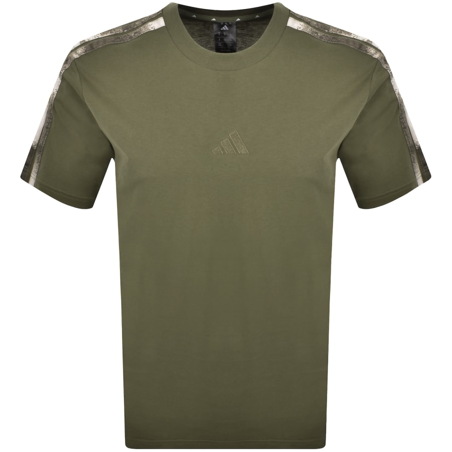 Image number 1 for adidas Sportswear Logo T Shirt Olive Green
