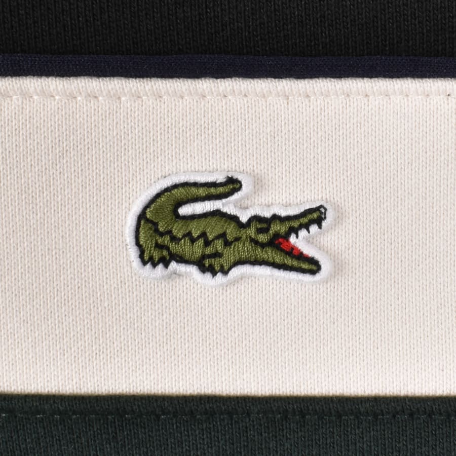Image number 3 for Lacoste Colour Block Pullover Hoodie Black