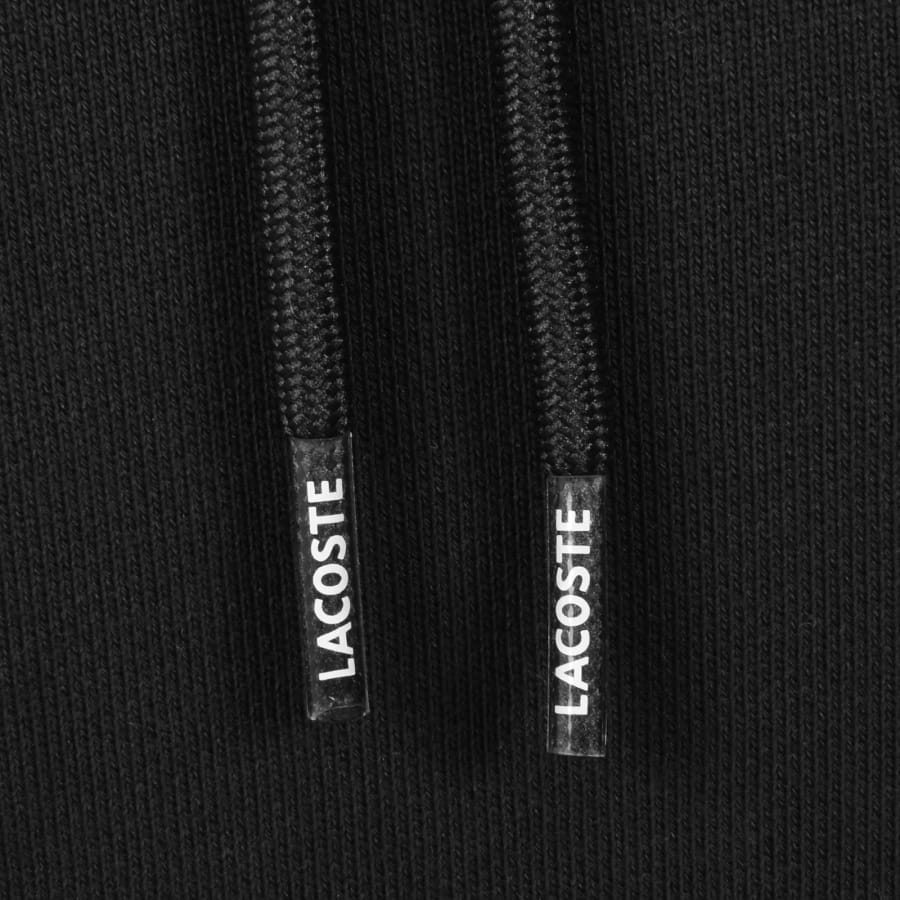 Image number 4 for Lacoste Colour Block Pullover Hoodie Black