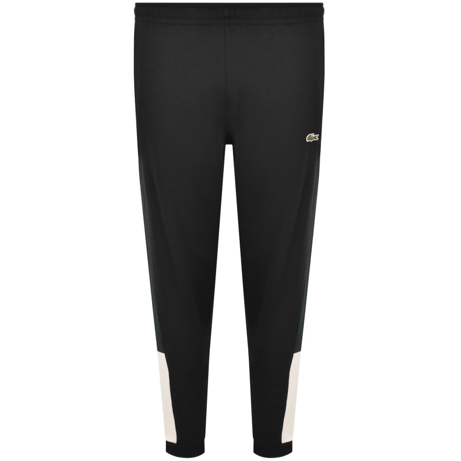 Image number 2 for Lacoste Colour Block Joggers Black