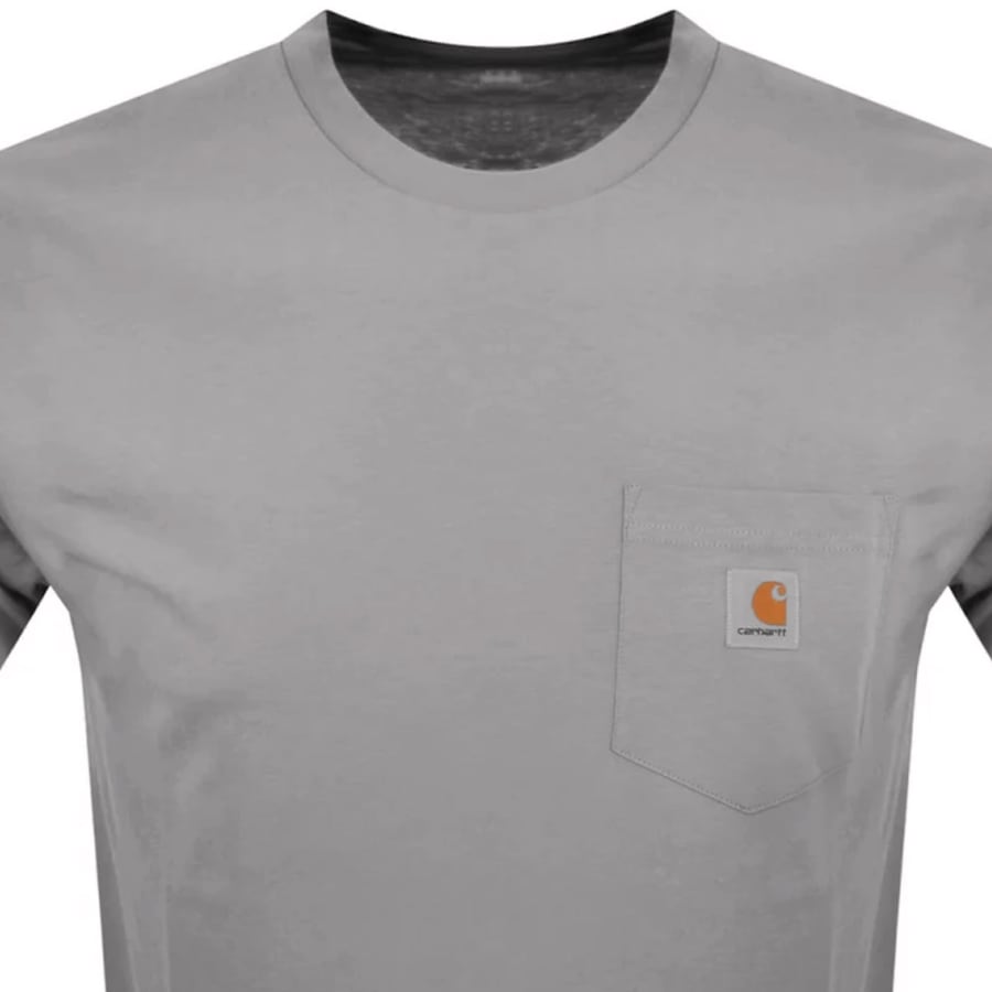 Image number 2 for Carhartt WIP Pocket T Shirt Grey