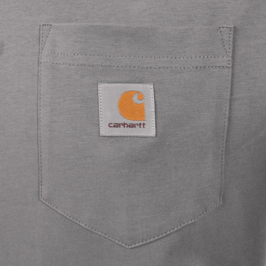 Image number 3 for Carhartt WIP Pocket T Shirt Grey