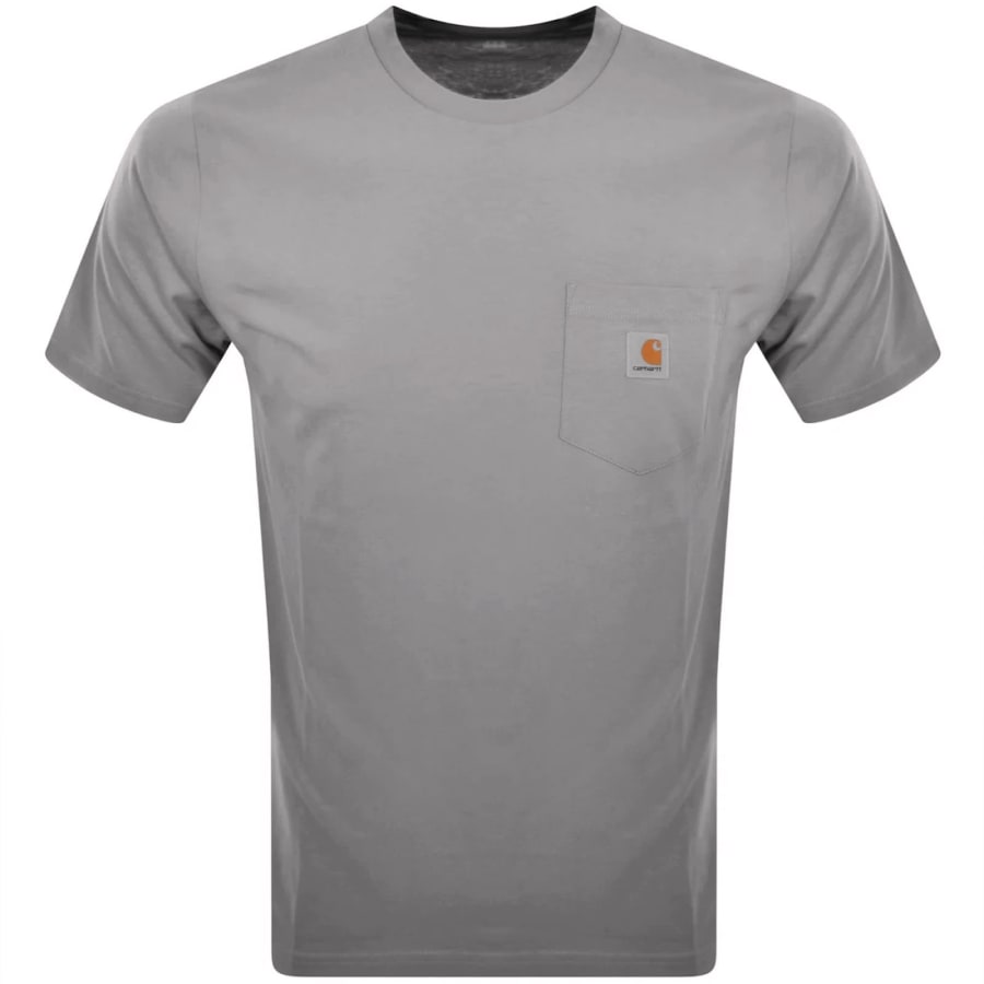 Image number 1 for Carhartt WIP Pocket T Shirt Grey