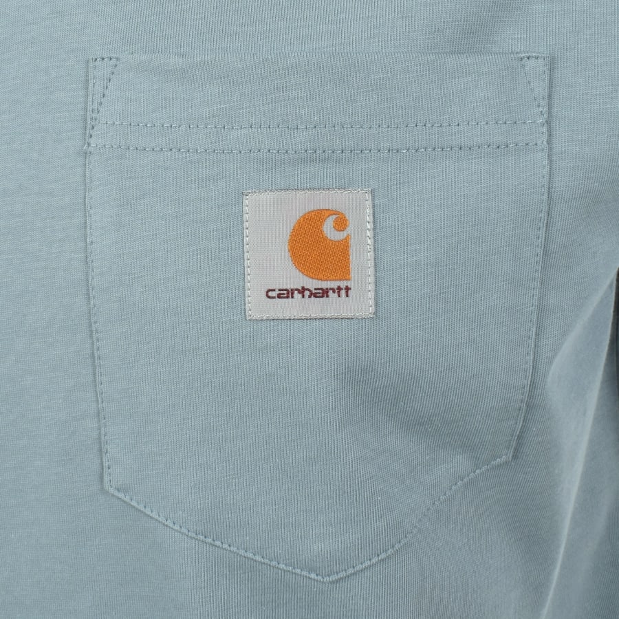 Image number 3 for Carhartt WIP Pocket T Shirt Blue