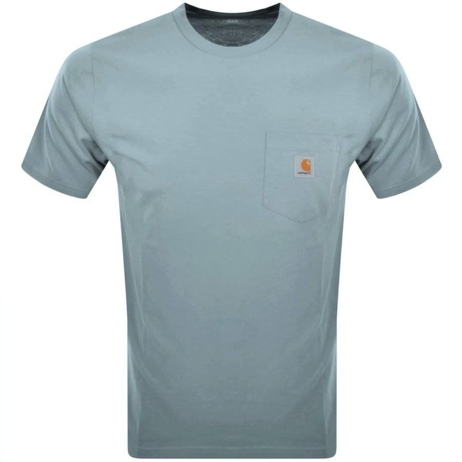 Image number 1 for Carhartt WIP Pocket T Shirt Blue