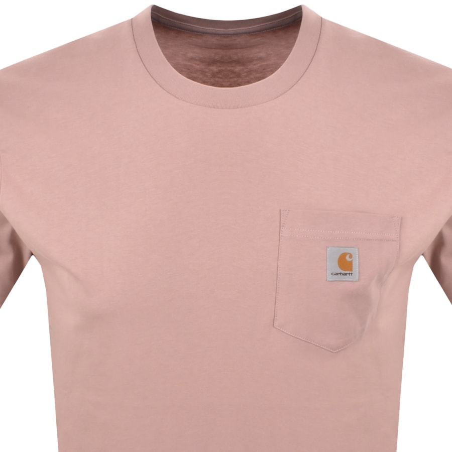 Image number 2 for Carhartt WIP Pocket T Shirt Pink