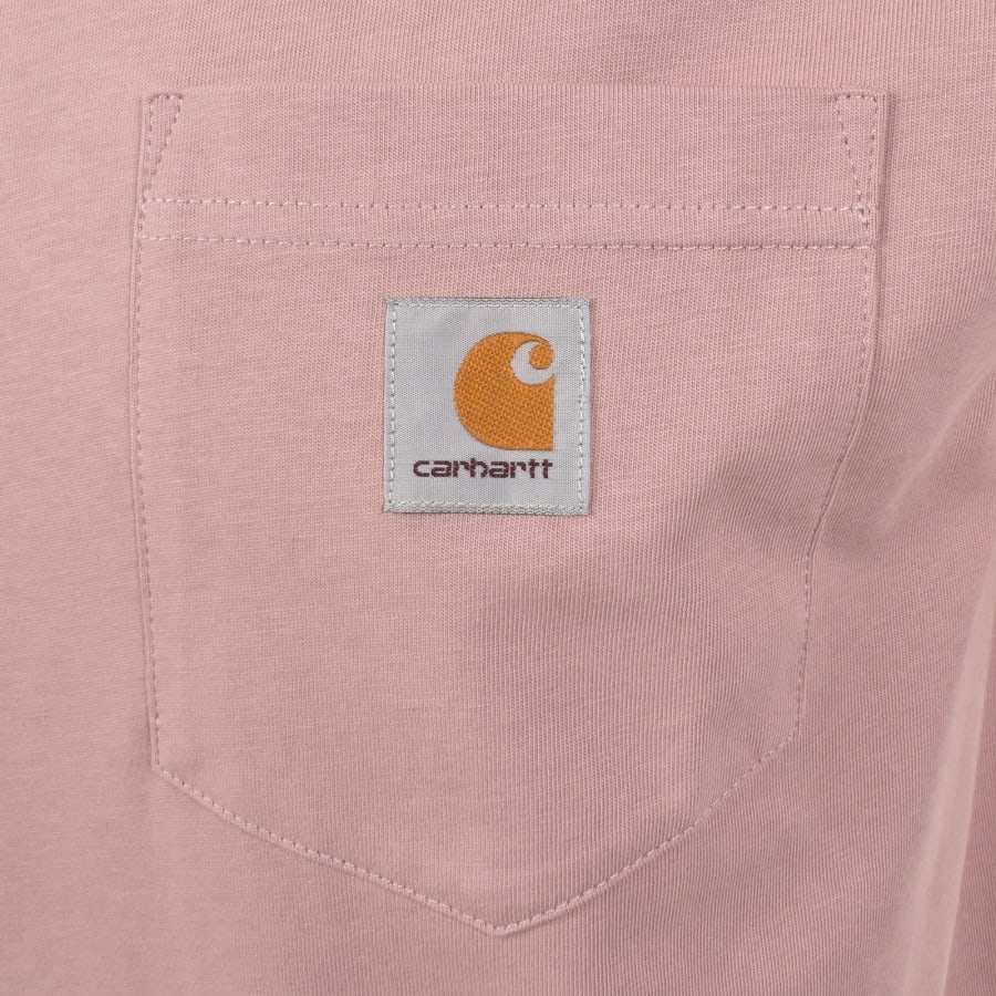 Image number 3 for Carhartt WIP Pocket T Shirt Pink