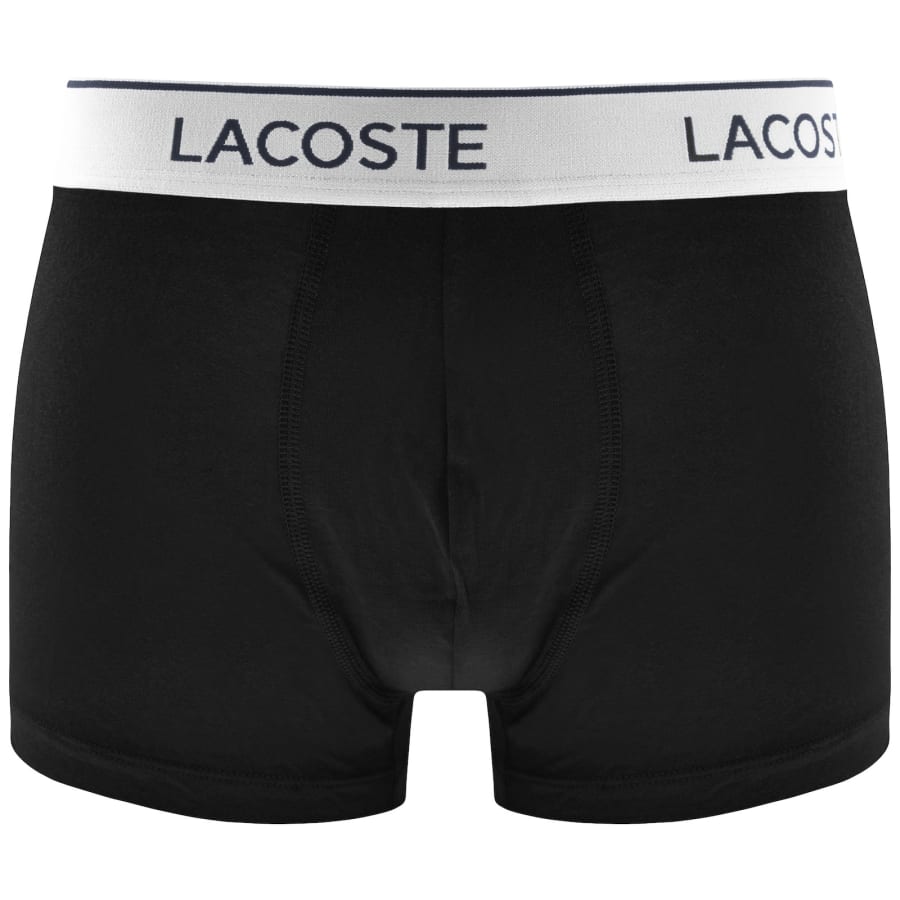 Image number 2 for Lacoste Underwear 3 Pack Boxer Black