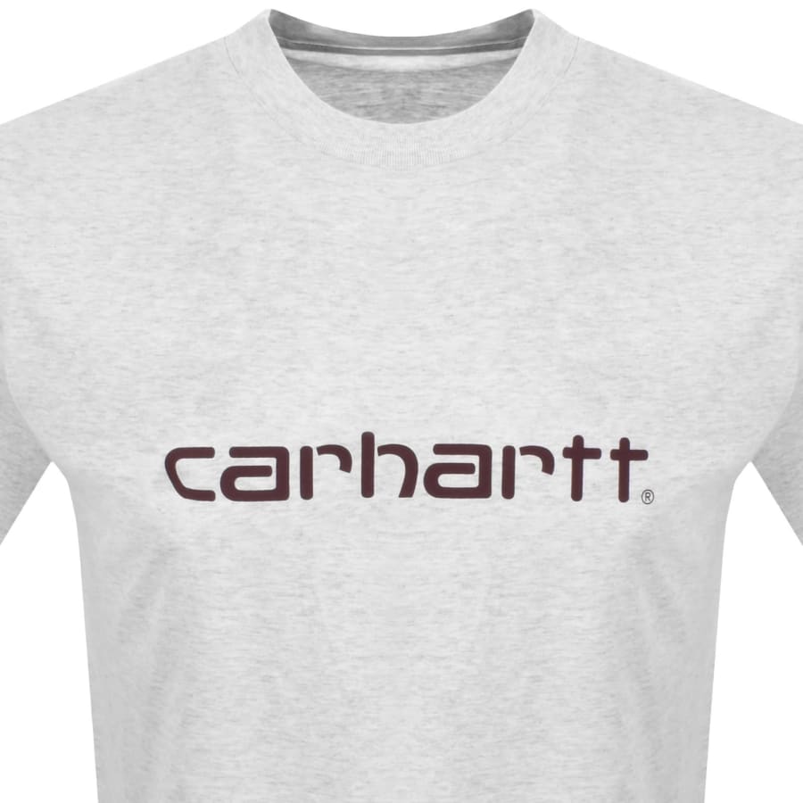 Image number 2 for Carhartt WIP Script T Shirt Grey