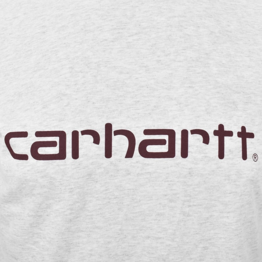 Image number 3 for Carhartt WIP Script T Shirt Grey