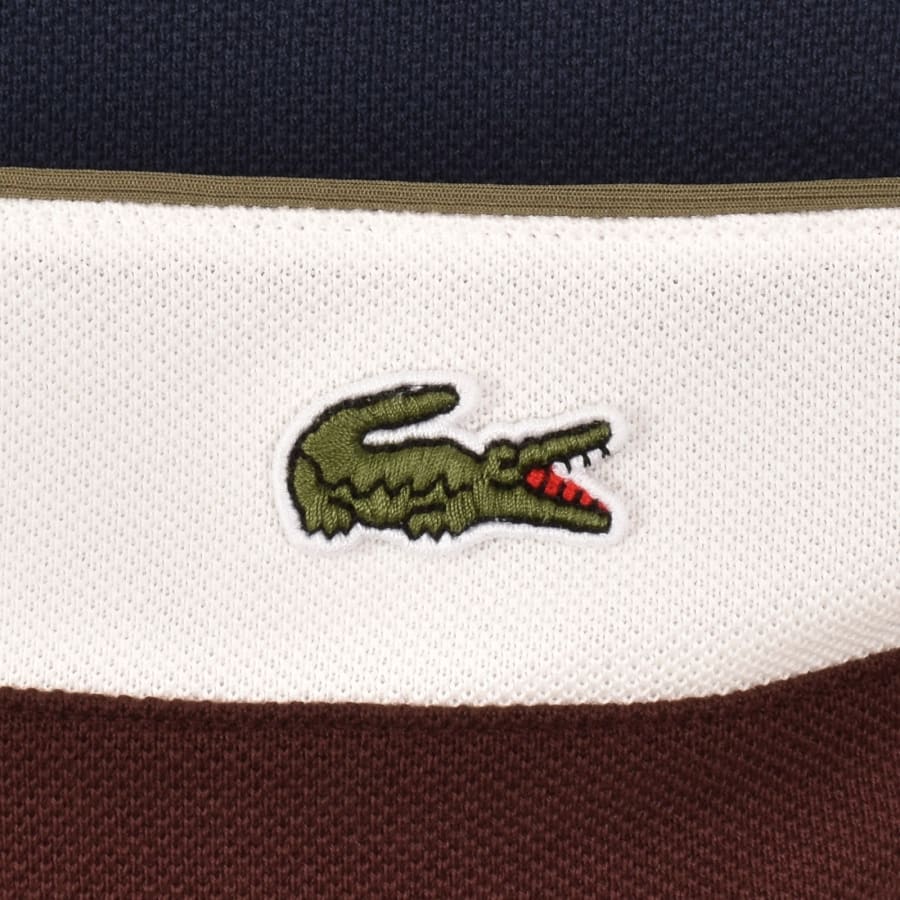 Image number 3 for Lacoste Colour Block Polo T Shirt Navy