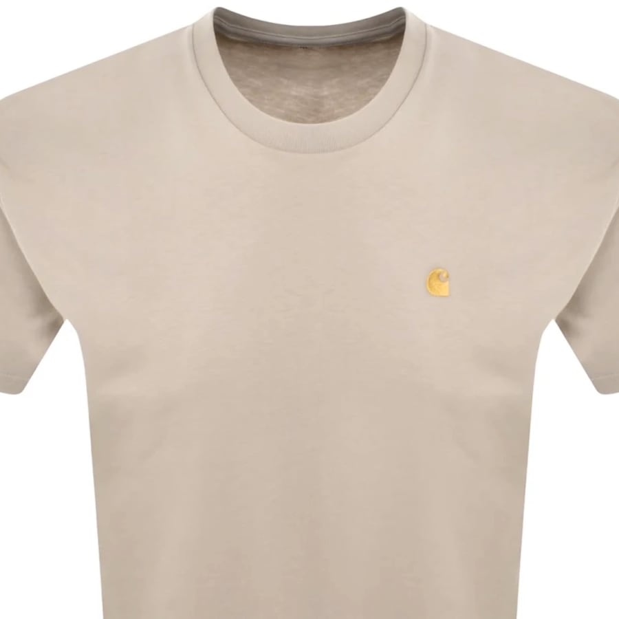 Image number 2 for Carhartt WIP Chase T Shirt Beige