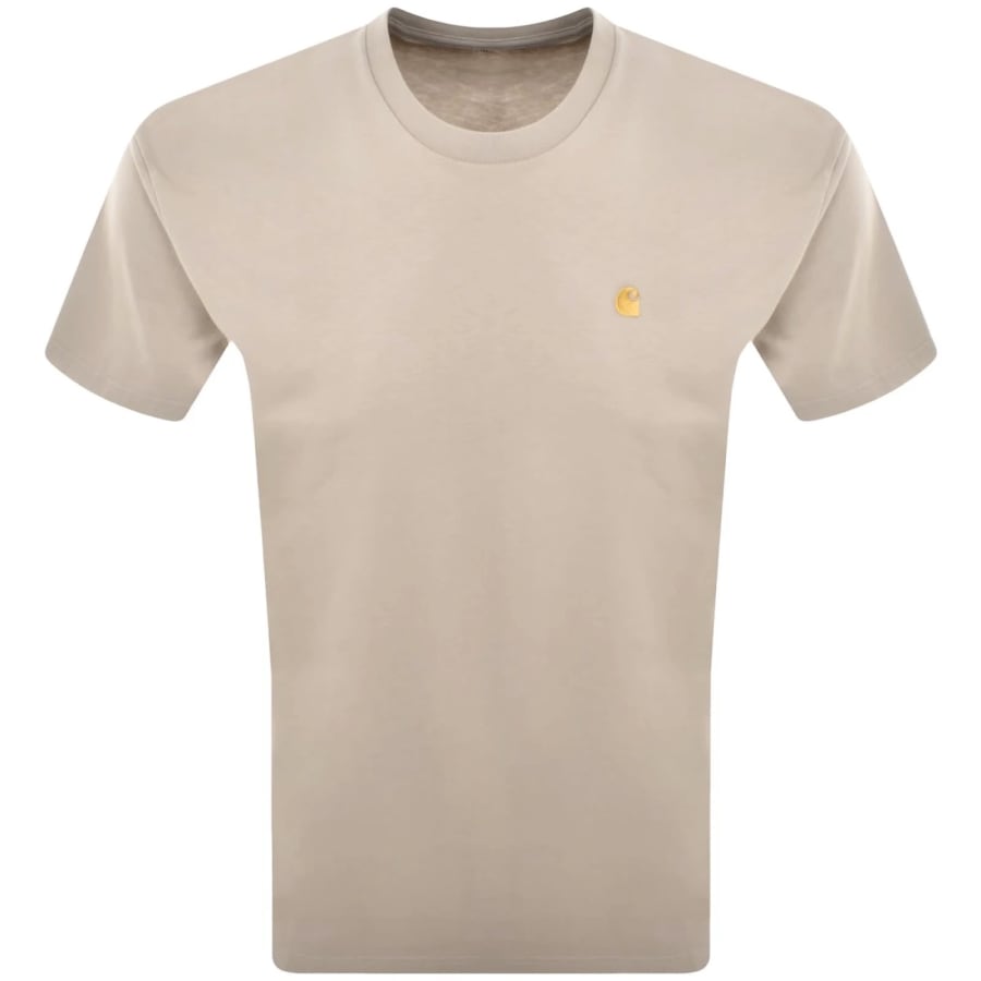 Image number 1 for Carhartt WIP Chase T Shirt Beige