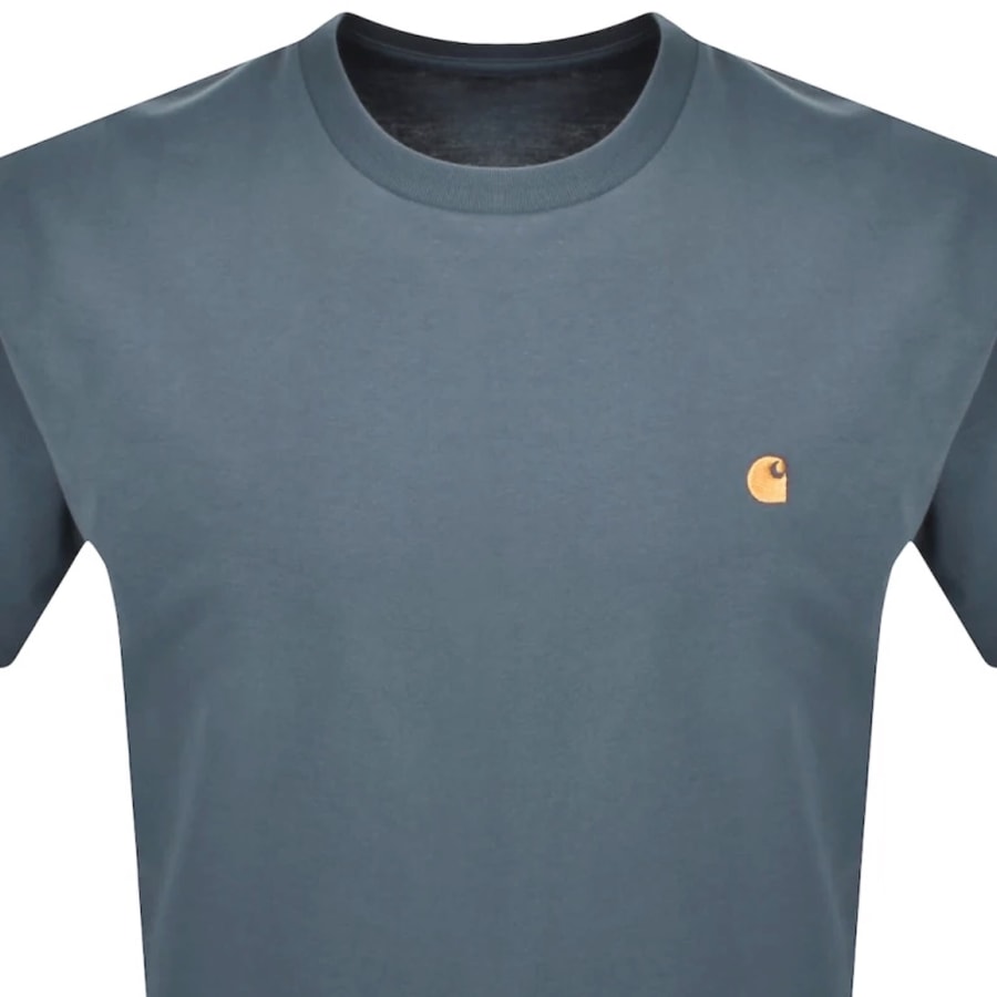 Image number 2 for Carhartt WIP Chase T Shirt Blue