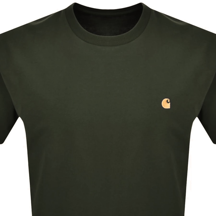 Image number 2 for Carhartt WIP Chase T Shirt Green