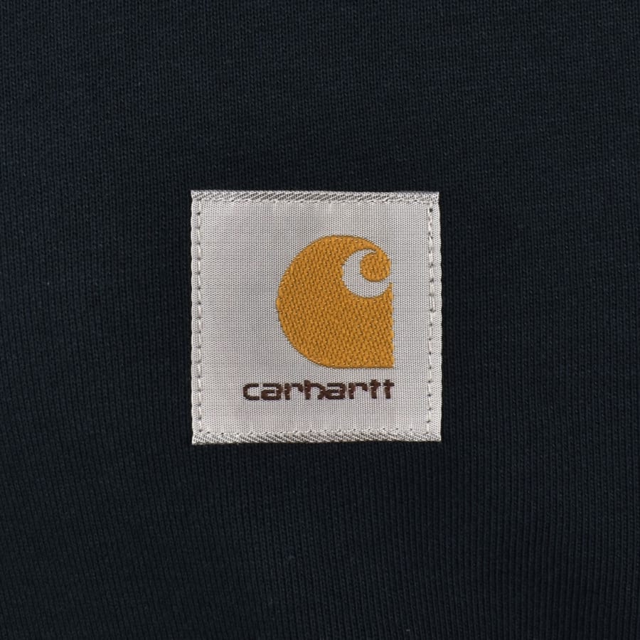 Image number 3 for Carhartt WIP Polo Sweatshirt Navy