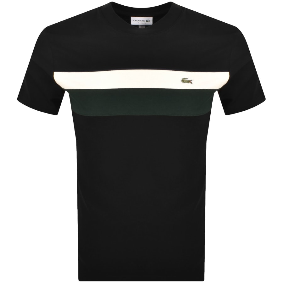 Image number 1 for Lacoste Colour Block T Shirt Black
