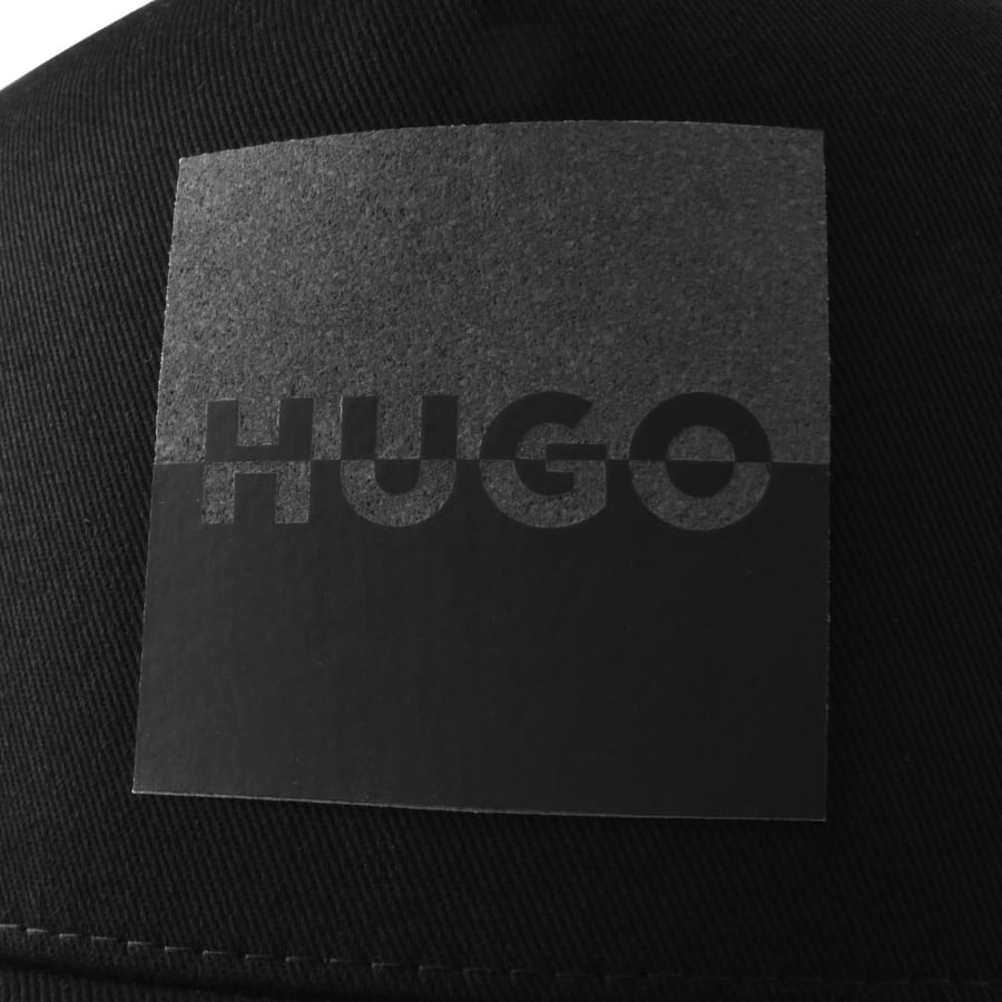 Image number 4 for HUGO Marsel Split Logo Cap Black