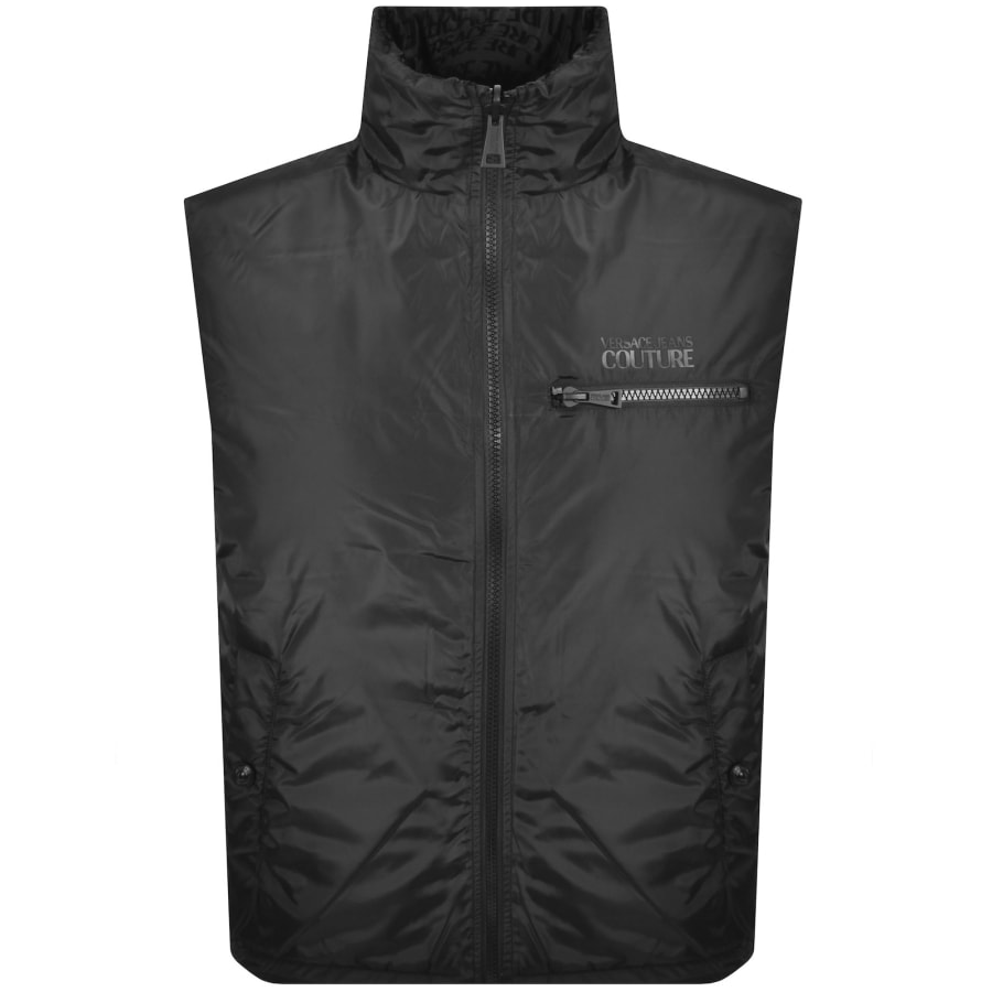 Image number 3 for Versace Jeans Couture Reversible Gilet Black