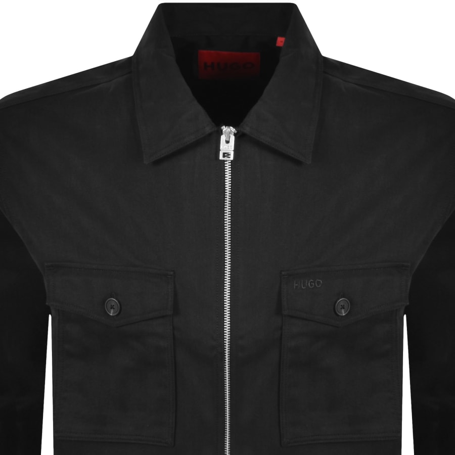Image number 2 for HUGO Efilos Overshirt Black