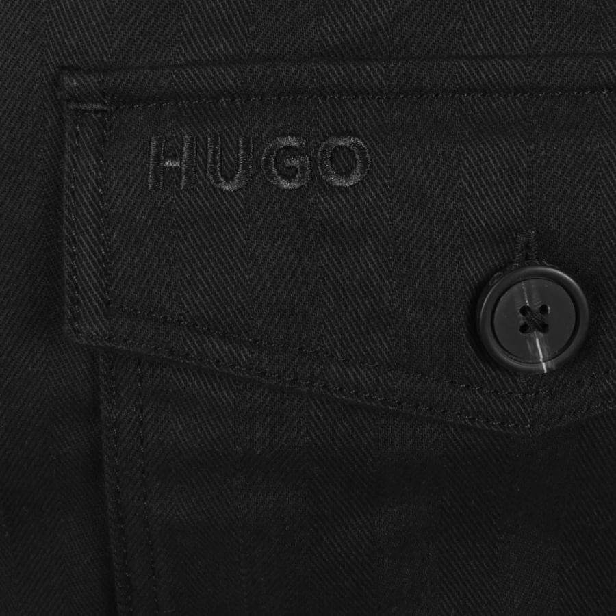 Image number 4 for HUGO Efilos Overshirt Black