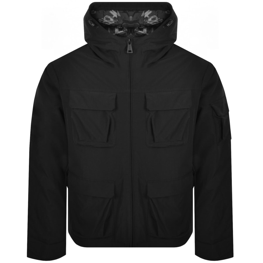 Image number 2 for Versace Jeans Couture Embossed Jacket Black