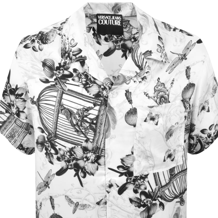Image number 2 for Versace Jeans Couture Short Sleeve Shirt White