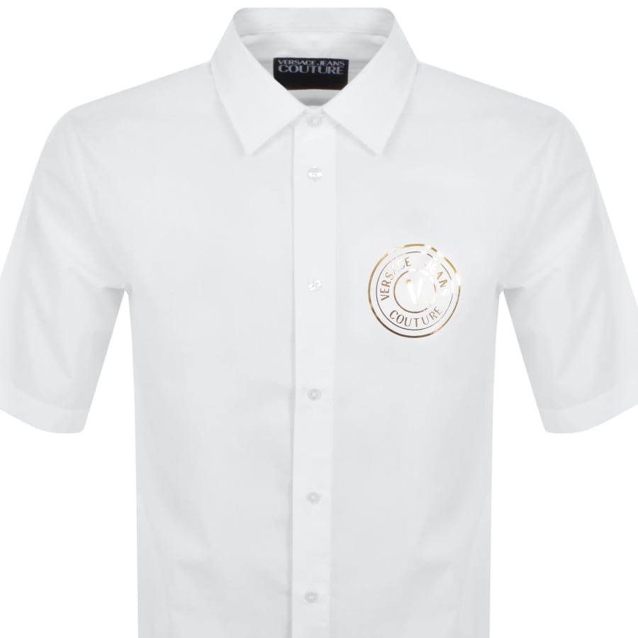 Image number 2 for Versace Jeans Couture V Emblem Shirt White