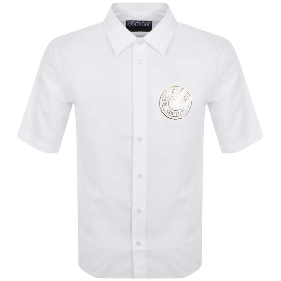 Image number 1 for Versace Jeans Couture V Emblem Shirt White