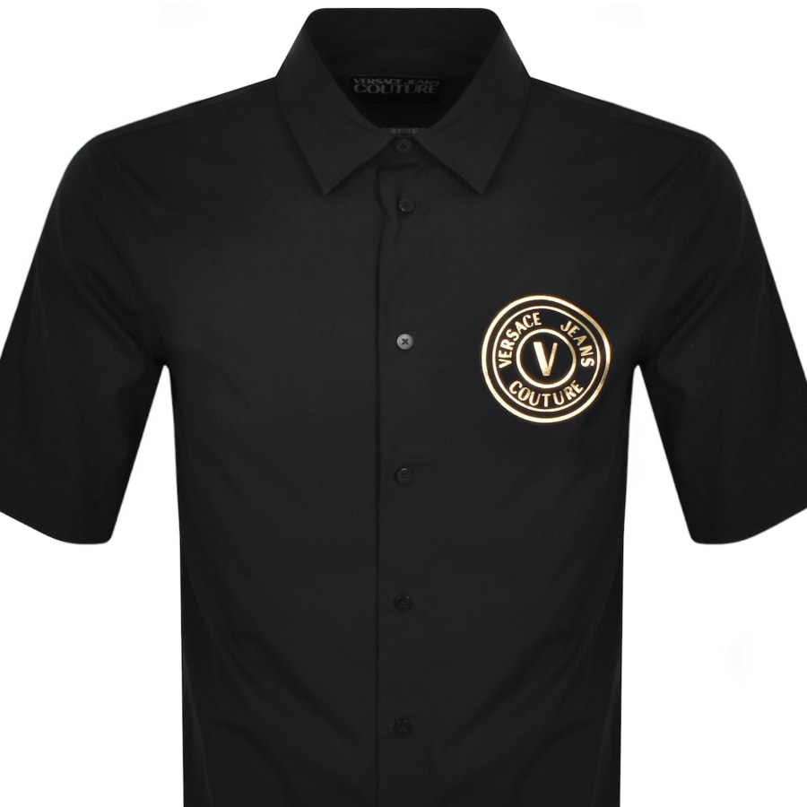 Image number 2 for Versace Jeans Couture V Emblem Shirt Black