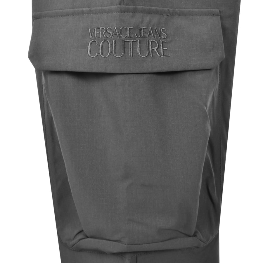 Image number 4 for Versace Jeans Couture Logo Trousers Grey