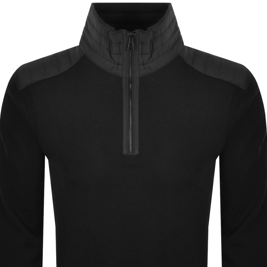 Image number 3 for Belstaff Kilmington Quarter Zip Jumper Black