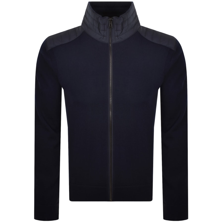 Image number 2 for Belstaff Kelbrook Zip Cardigan Navy