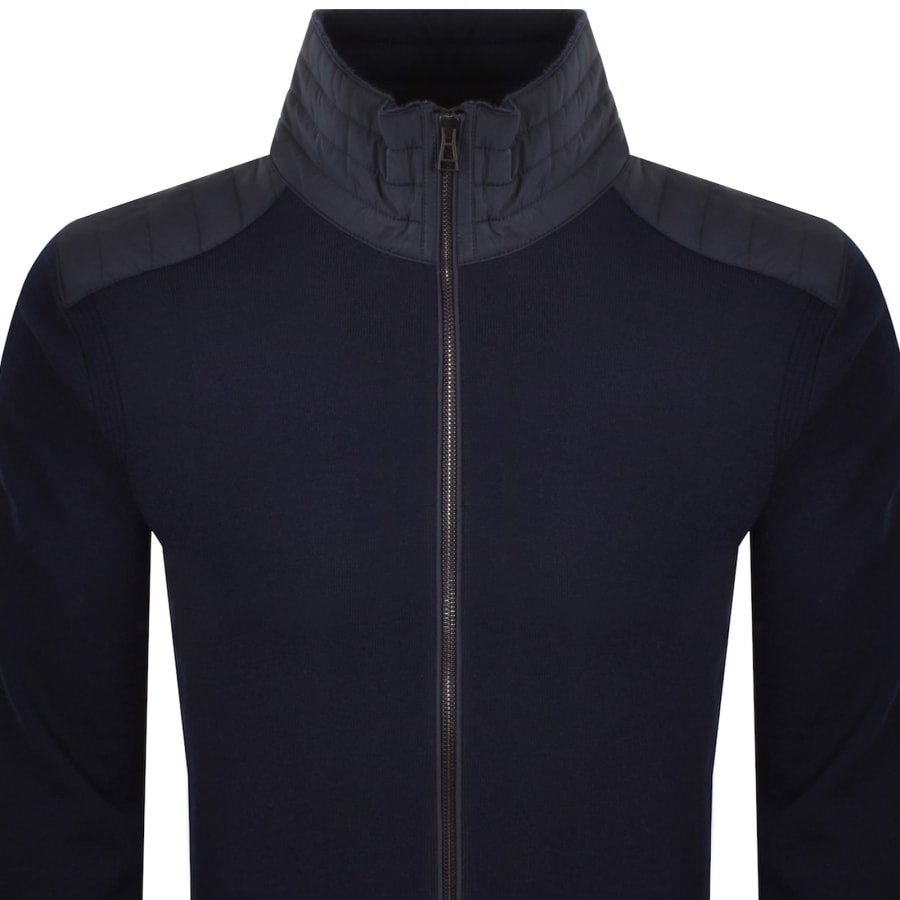 Image number 3 for Belstaff Kelbrook Zip Cardigan Navy