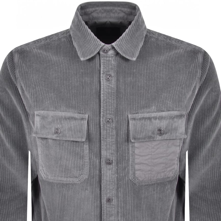 Image number 3 for Belstaff Fallgate Corduroy Overshirt Tornado Grey