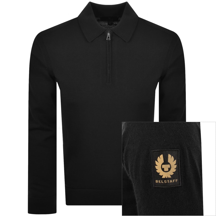 Image number 1 for Belstaff Kyle Polo T Shirt Black